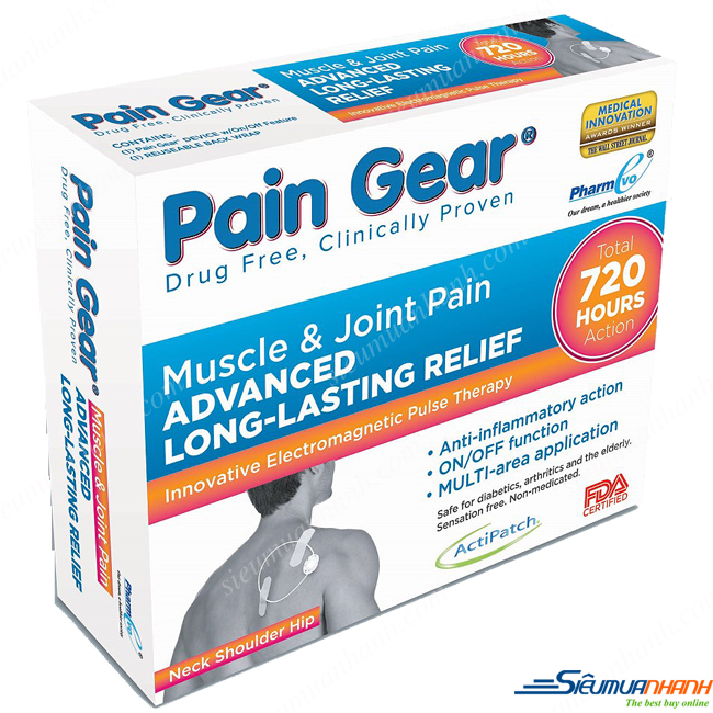 Thiết bị giảm đau nhức bằng sóng điện từ Pain Gear - Pack Pain